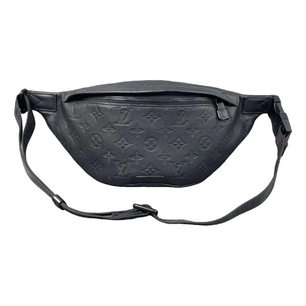 Louis Vuitton Black Monogram Embossed‎ Belt Bag